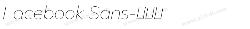 Facebook Sans字体转换